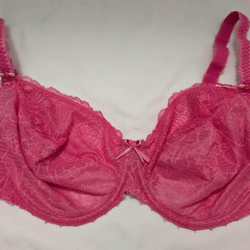 Freya 34G Jolie Pink Balconette Underwire Bra and Size M Panty Set